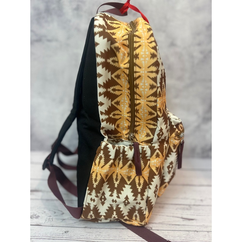 Wrangler Aztec Print Backpack Brown Tan Southwestern‎ Geometric Bag - Picture 4 of 7